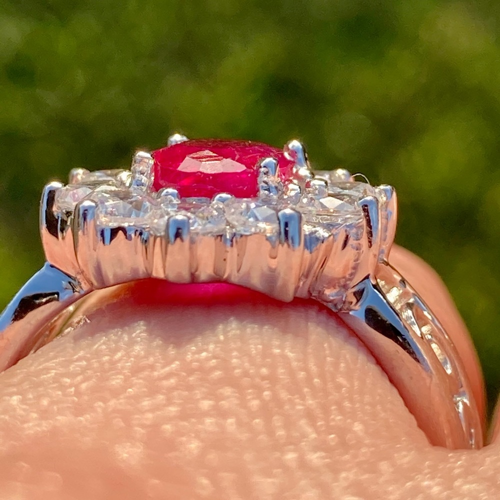 Sparkling Genuine Ruby Ring - image 7